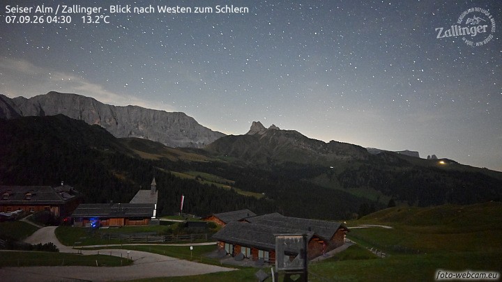 Archived image Webcam Almgasthof Zallinger