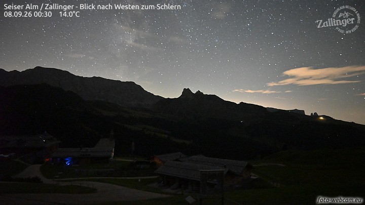 Archiv Foto Webcam Almgasthof Zallinger (Dolomiten)