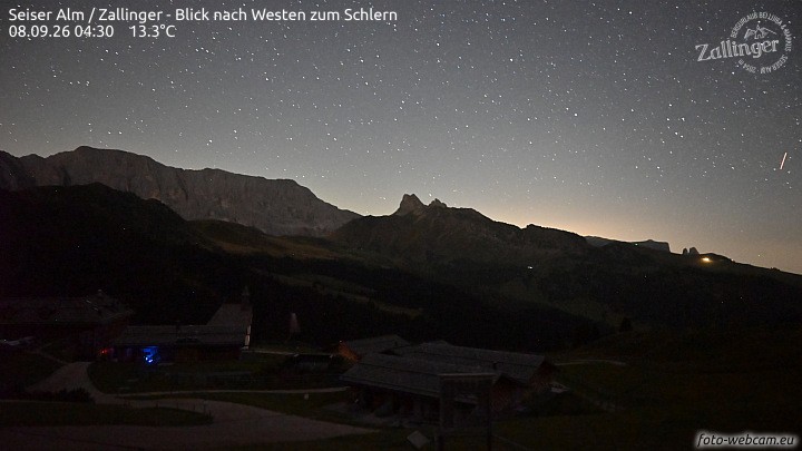 Archived image Webcam Almgasthof Zallinger