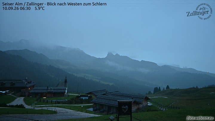 Archived image Webcam Almgasthof Zallinger