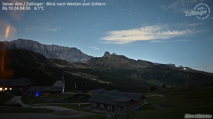 Archived image Webcam Almgasthof Zallinger