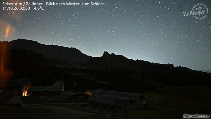 Archiv Foto Webcam Almgasthof Zallinger (Dolomiten)