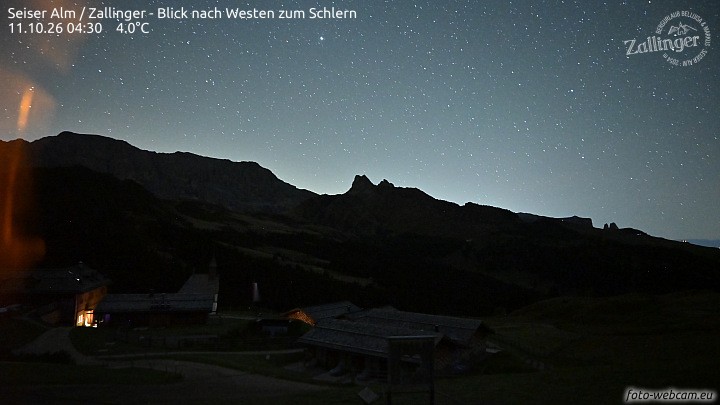 Archiv Foto Webcam Almgasthof Zallinger (Dolomiten)