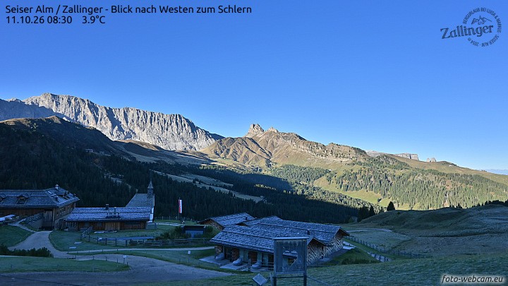 Archiv Foto Webcam Almgasthof Zallinger (Dolomiten)