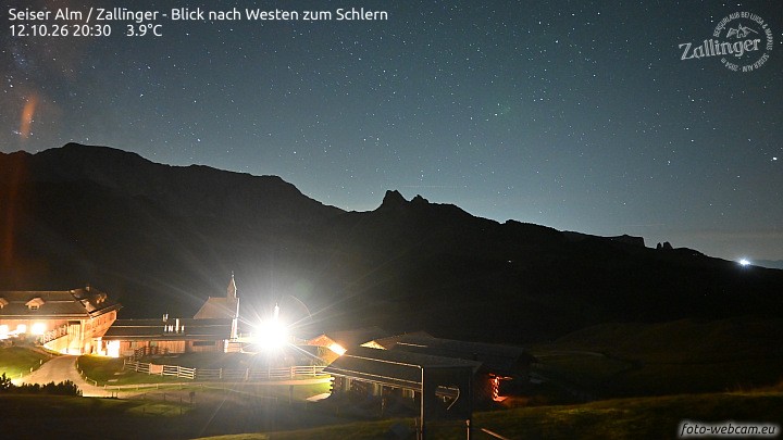 Archiv Foto Webcam Almgasthof Zallinger (Dolomiten)