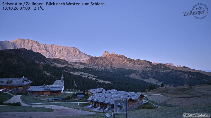 Archiv Foto Webcam Almgasthof Zallinger (Dolomiten)