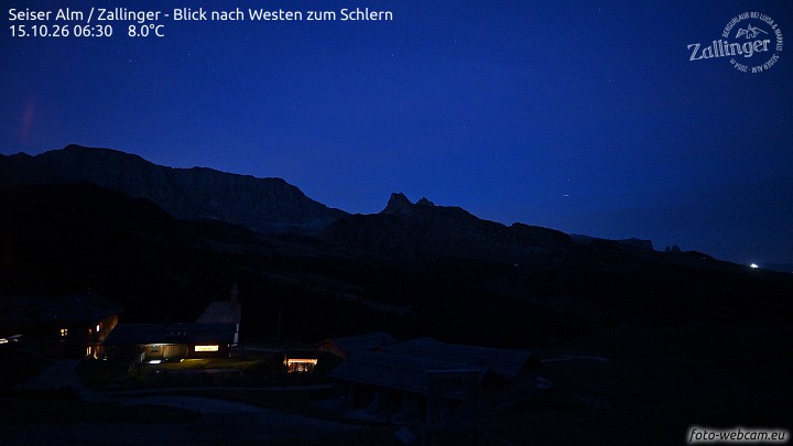 Archiv Foto Webcam Almgasthof Zallinger (Dolomiten)