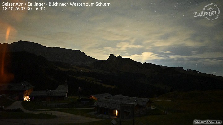 Archiv Foto Webcam Almgasthof Zallinger (Dolomiten)