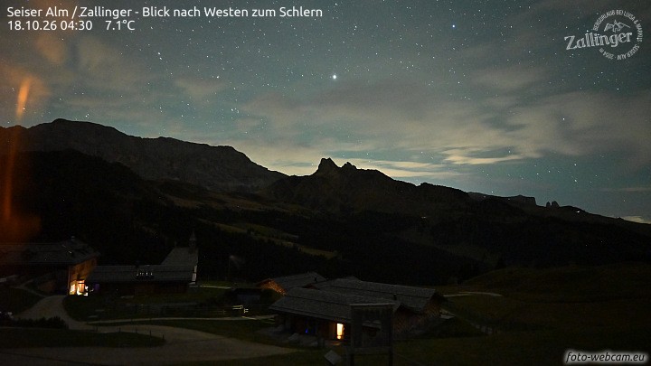 Archiv Foto Webcam Almgasthof Zallinger (Dolomiten)