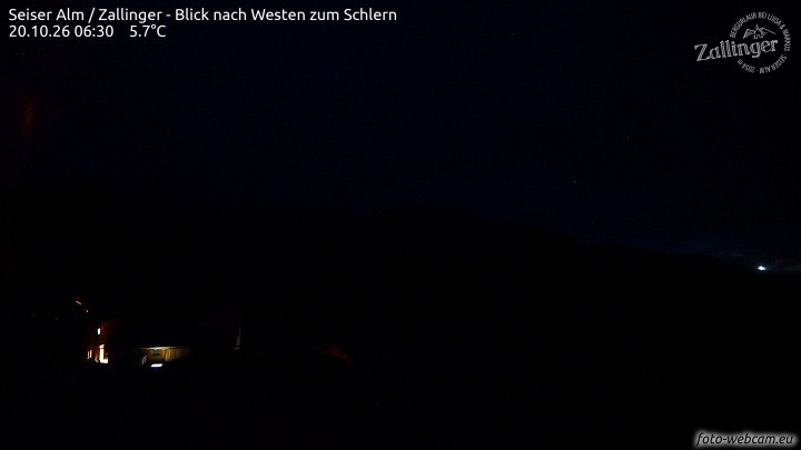 Archiv Foto Webcam Almgasthof Zallinger (Dolomiten)