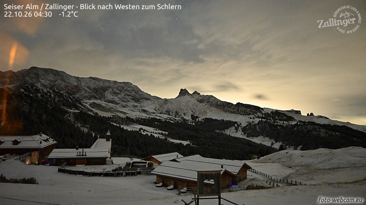Archiv Foto Webcam Almgasthof Zallinger (Dolomiten)