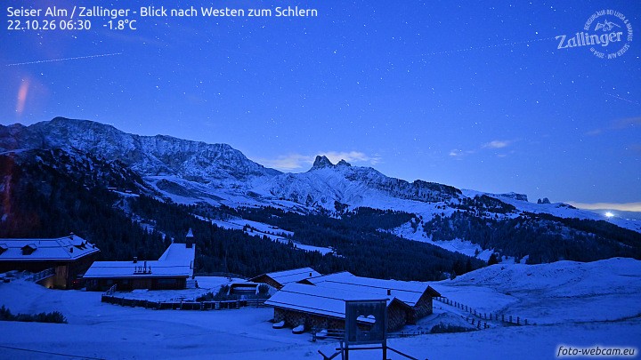 Archiv Foto Webcam Almgasthof Zallinger (Dolomiten)