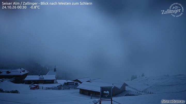 Archiv Foto Webcam Almgasthof Zallinger (Dolomiten)