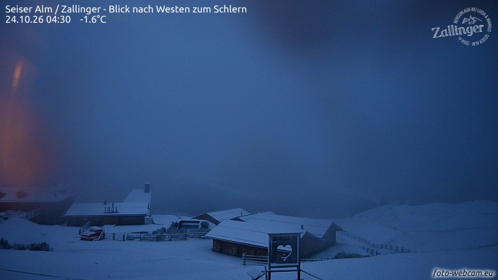 Archiv Foto Webcam Almgasthof Zallinger (Dolomiten)
