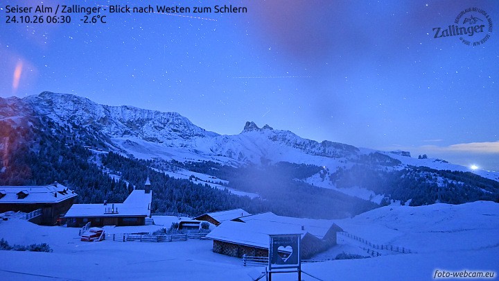 Archiv Foto Webcam Almgasthof Zallinger (Dolomiten)
