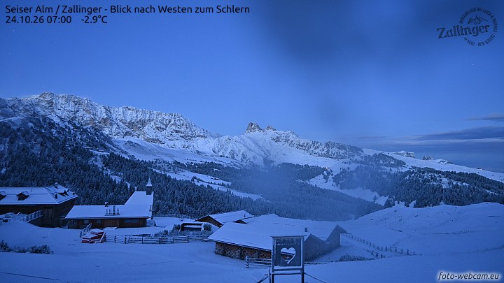 Archiv Foto Webcam Almgasthof Zallinger (Dolomiten)
