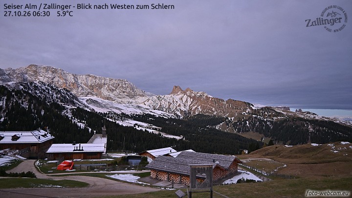 Archiv Foto Webcam Almgasthof Zallinger (Dolomiten)
