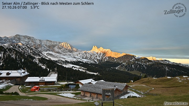 Archiv Foto Webcam Almgasthof Zallinger (Dolomiten)
