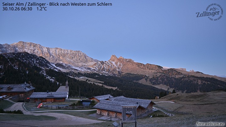 Archiv Foto Webcam Almgasthof Zallinger (Dolomiten)