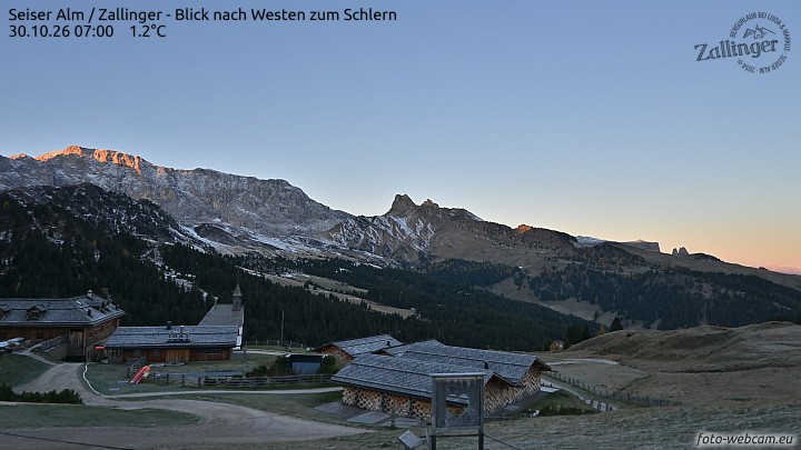 Archiv Foto Webcam Almgasthof Zallinger (Dolomiten)