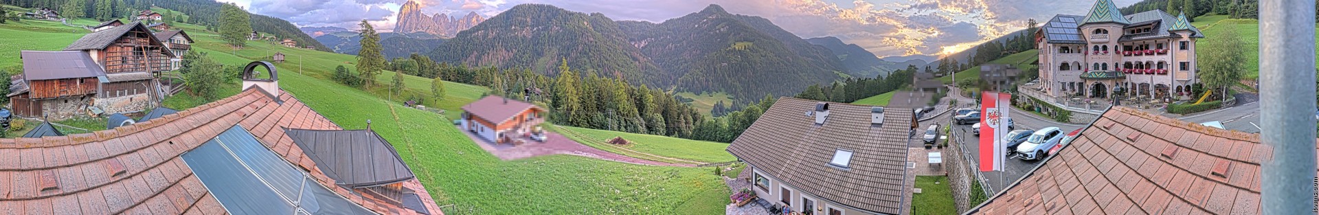 Archived image Webcam Panoramic view Ansitz Jakoberhof St. Ulrich
