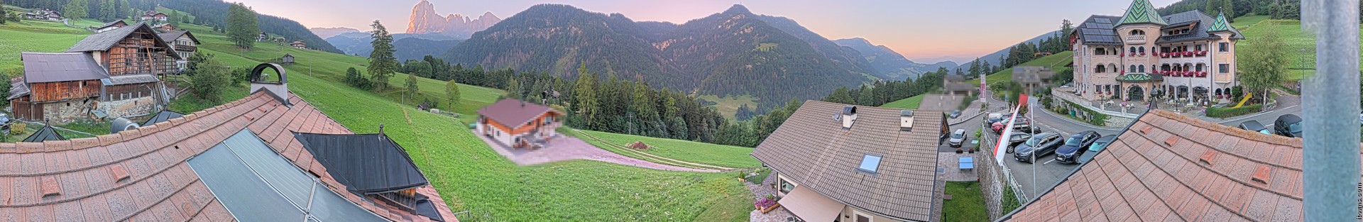 Archived image Webcam Panoramic view Ansitz Jakoberhof St. Ulrich