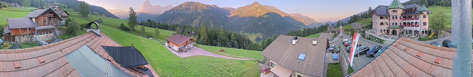 Archived image Webcam Panoramic view Ansitz Jakoberhof St. Ulrich