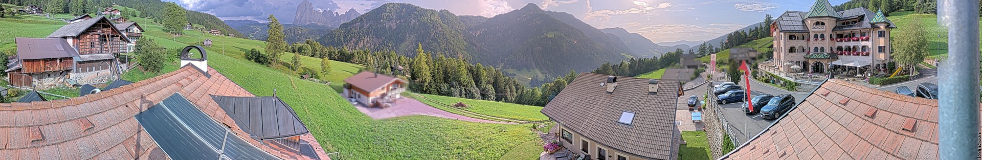 Archived image Webcam Panoramic view Ansitz Jakoberhof St. Ulrich