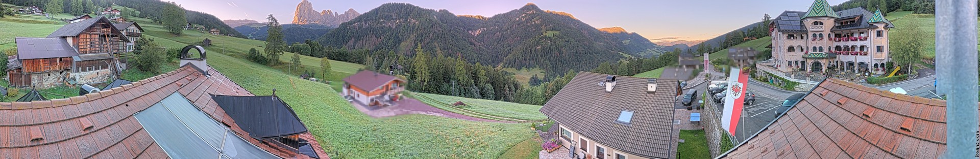 Archived image Webcam Panoramic view Ansitz Jakoberhof St. Ulrich