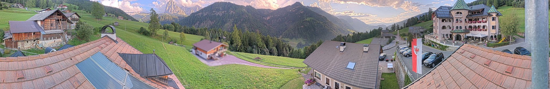 Archived image Webcam Panoramic view Ansitz Jakoberhof St. Ulrich