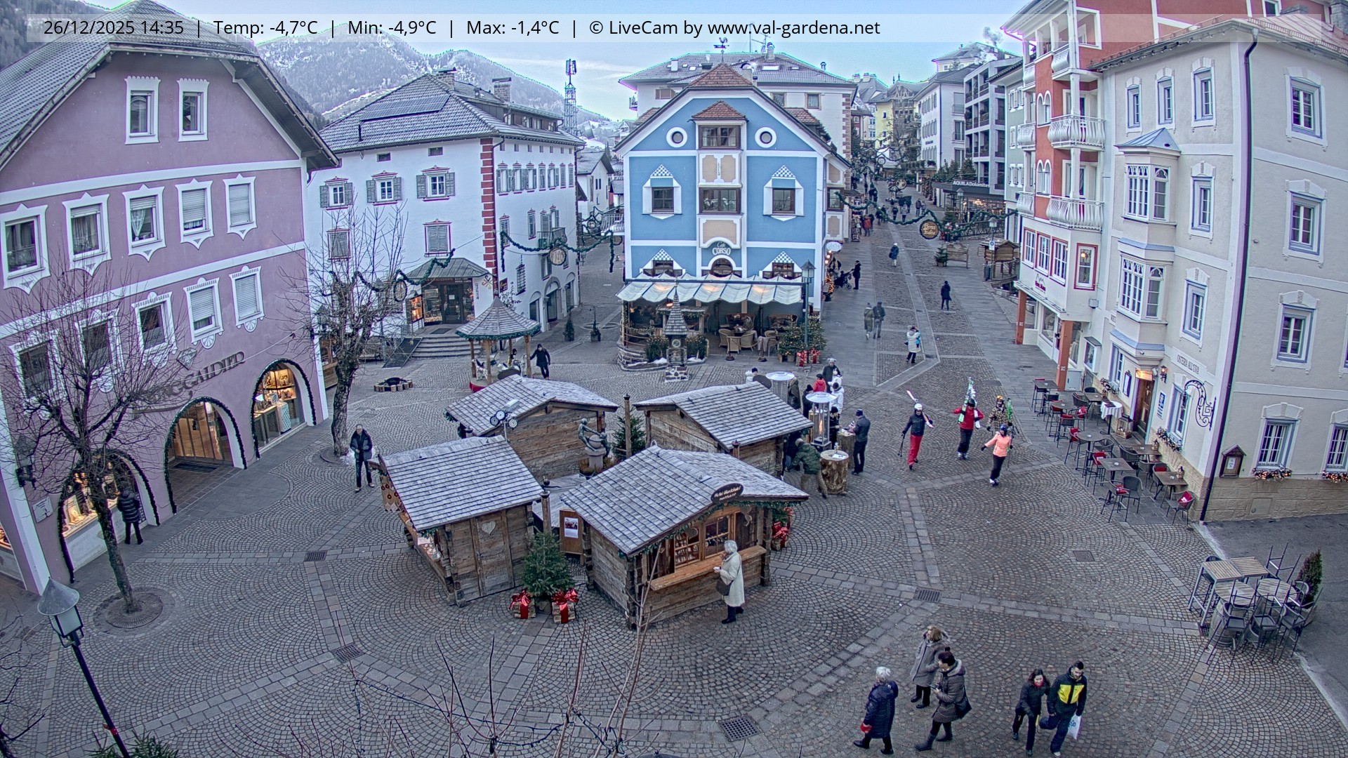 Archiv Foto Webcam St. Ulrich: Dorfzentrum