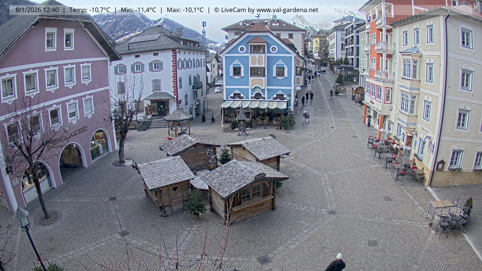 Archiv Foto Webcam St. Ulrich: Dorfzentrum