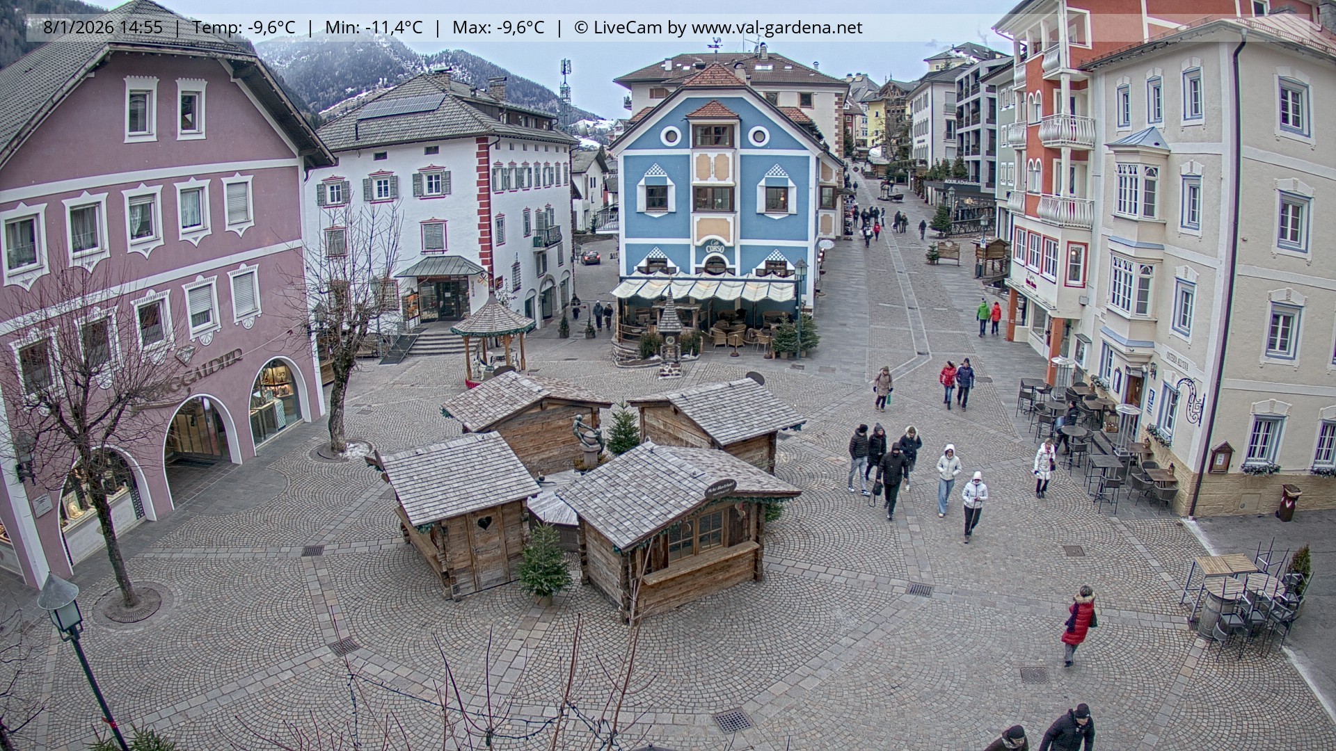 Archiv Foto Webcam St. Ulrich: Dorfzentrum