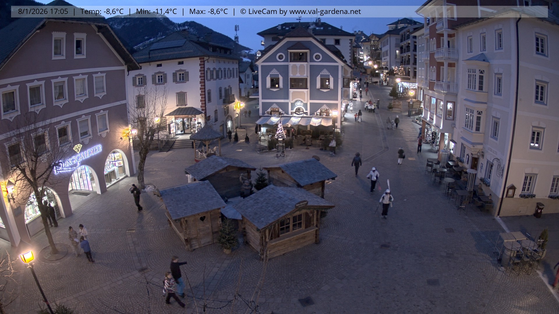 Archiv Foto Webcam St. Ulrich: Dorfzentrum