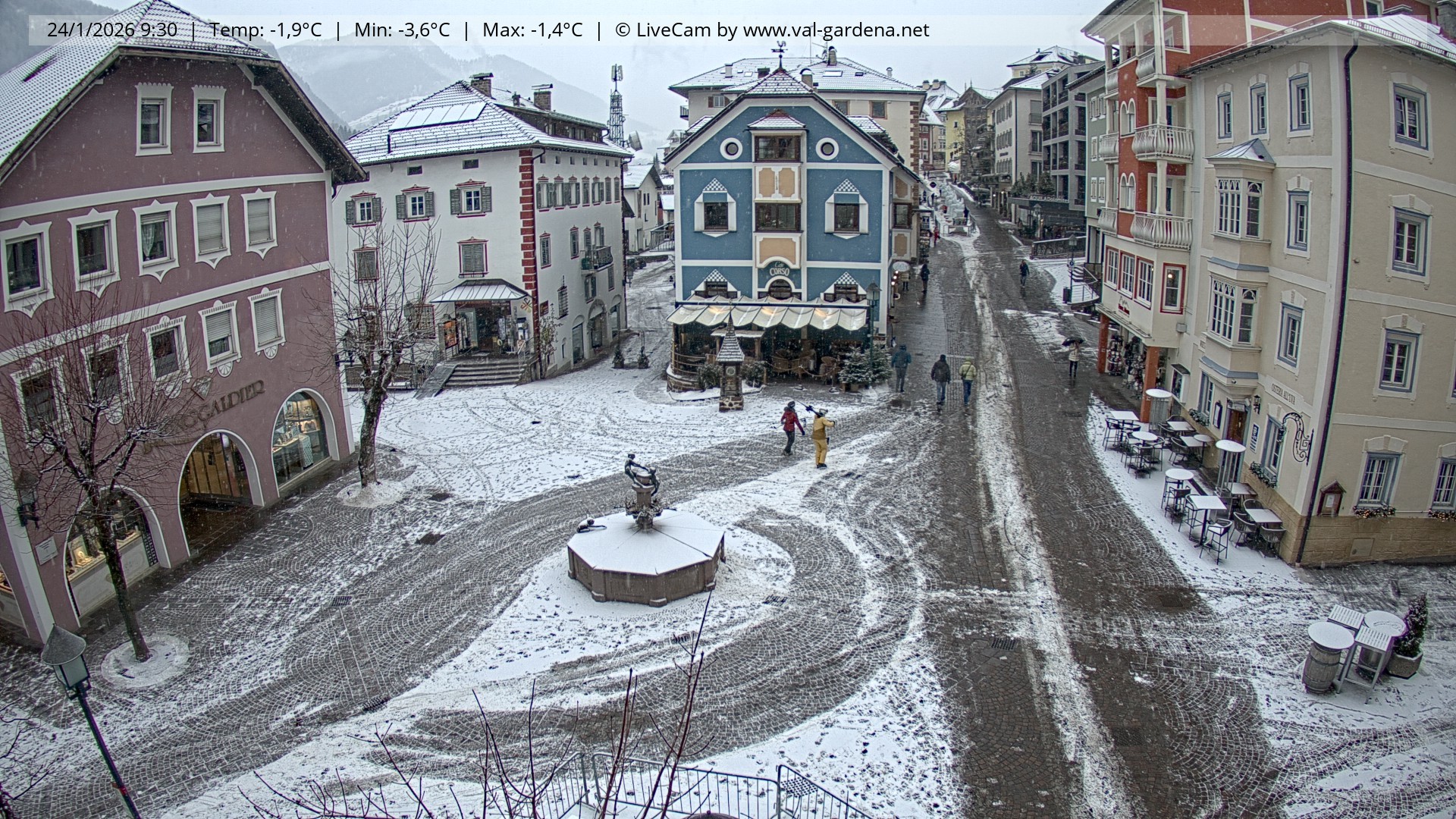 Archiv Foto Webcam St. Ulrich: Dorfzentrum