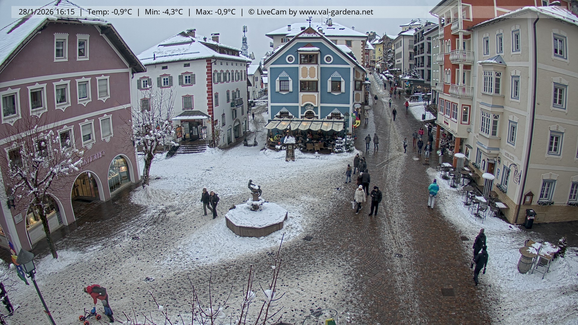 Archiv Foto Webcam St. Ulrich: Dorfzentrum