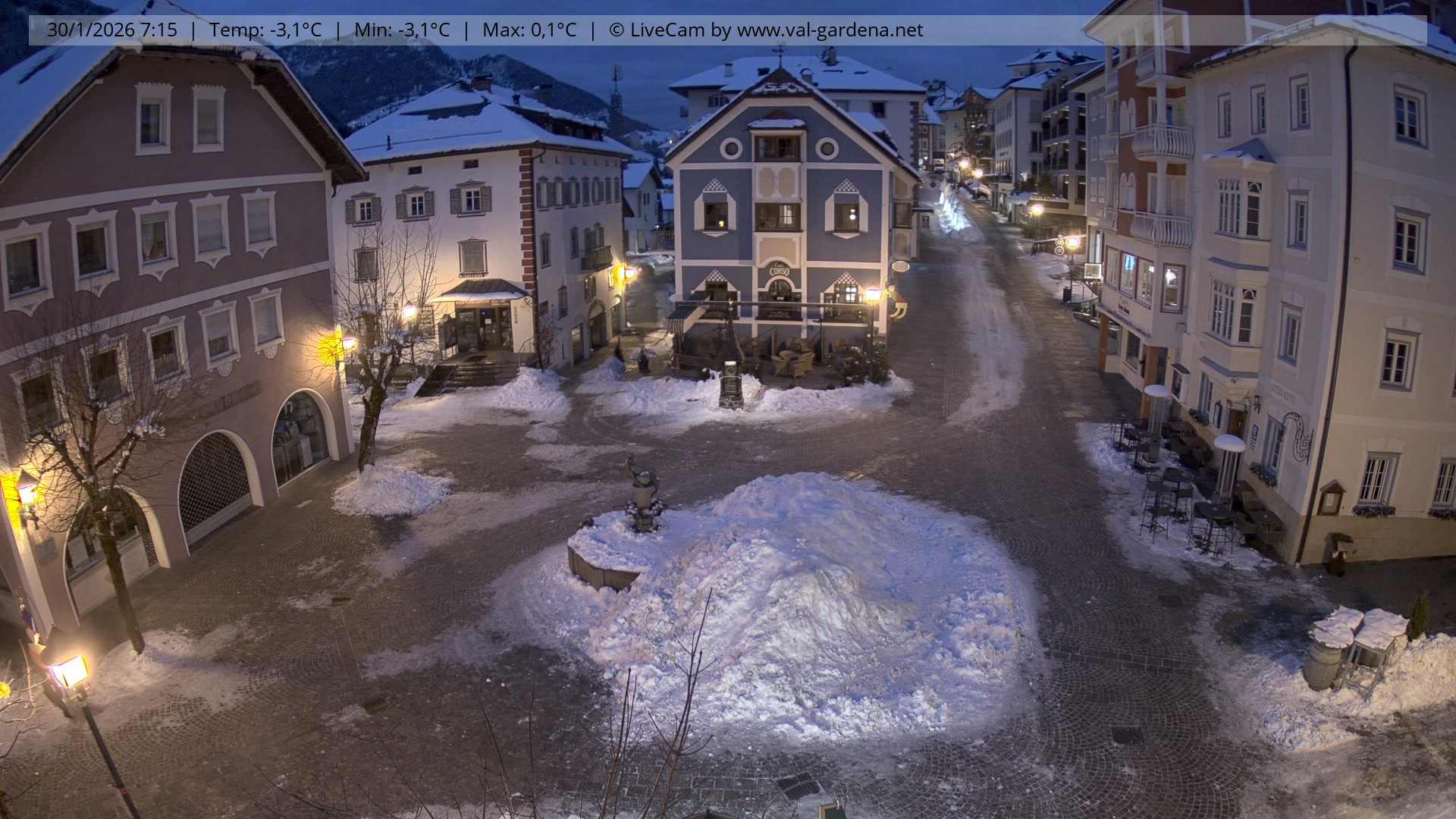 Archiv Foto Webcam St. Ulrich: Dorfzentrum
