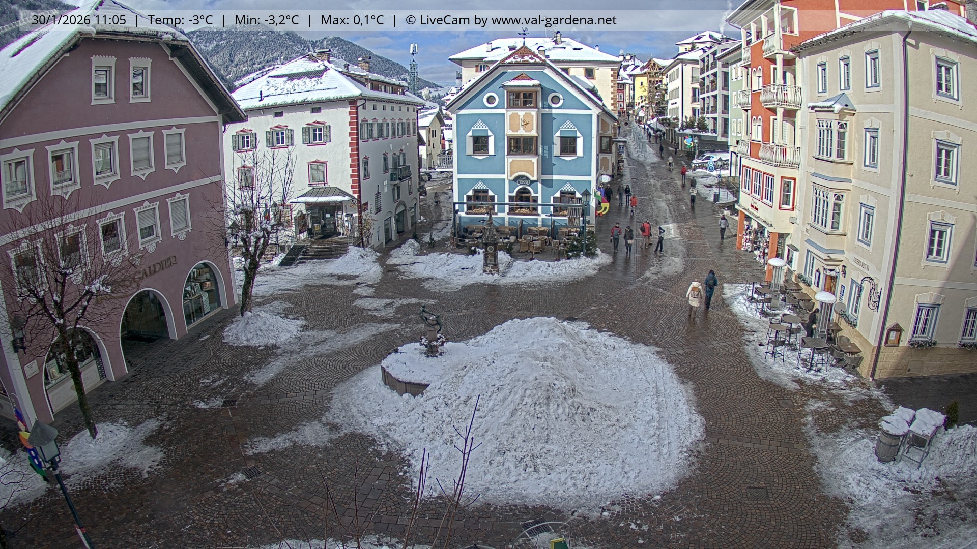Archiv Foto Webcam St. Ulrich: Dorfzentrum