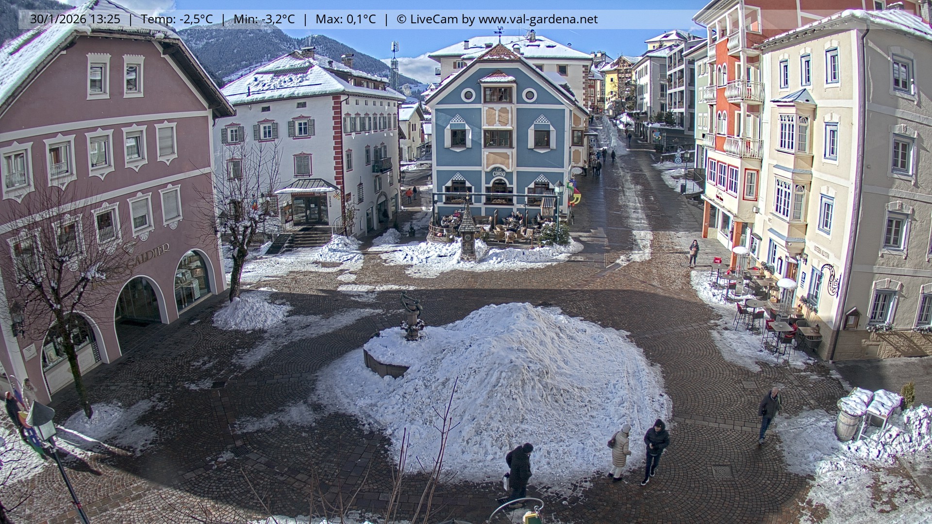 Archiv Foto Webcam St. Ulrich: Dorfzentrum