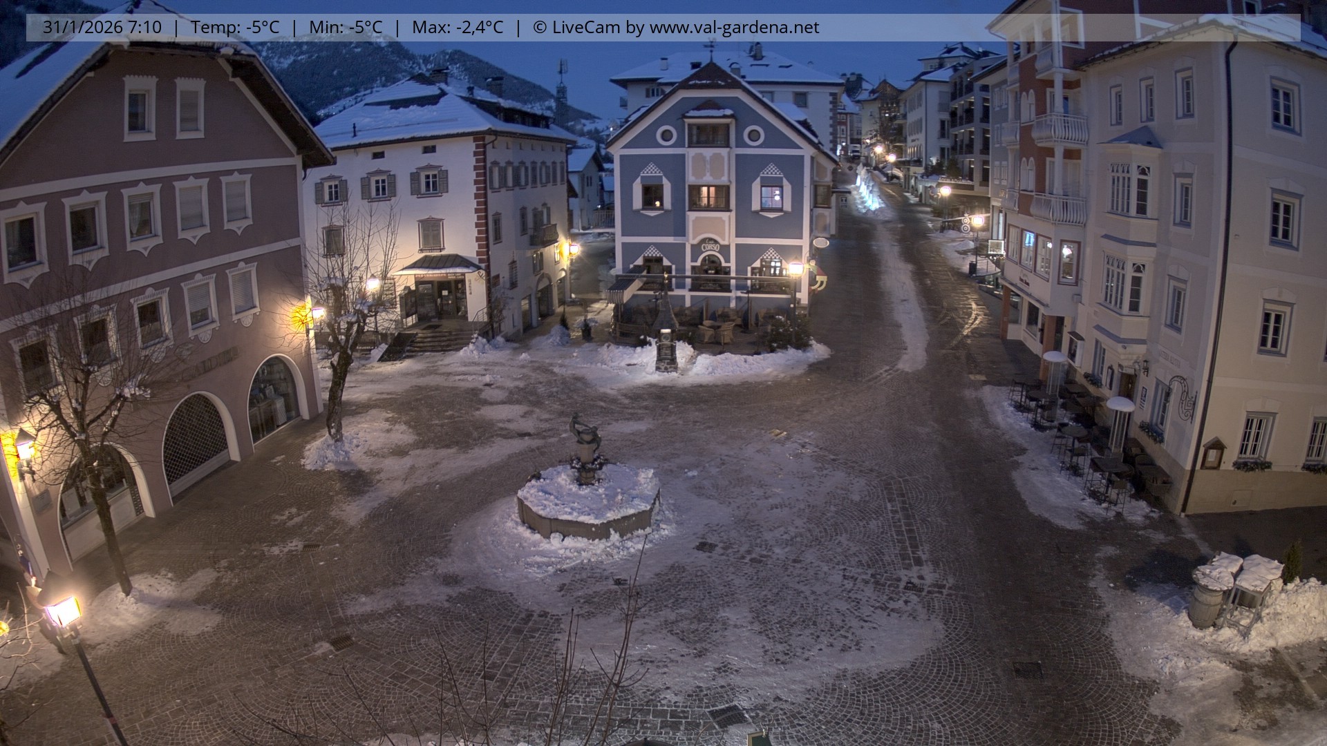 Archiv Foto Webcam St. Ulrich: Dorfzentrum