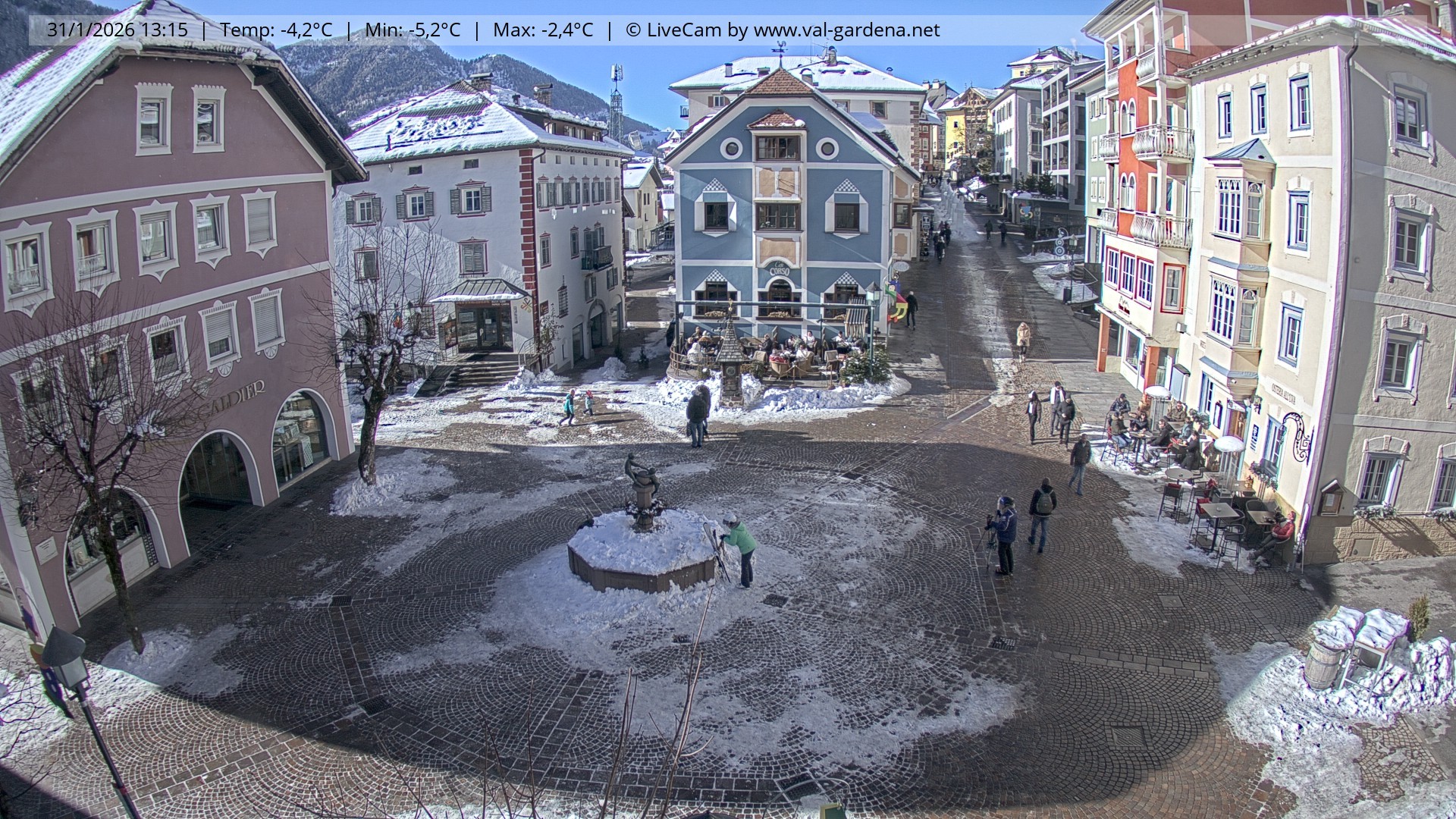 Archiv Foto Webcam St. Ulrich: Dorfzentrum