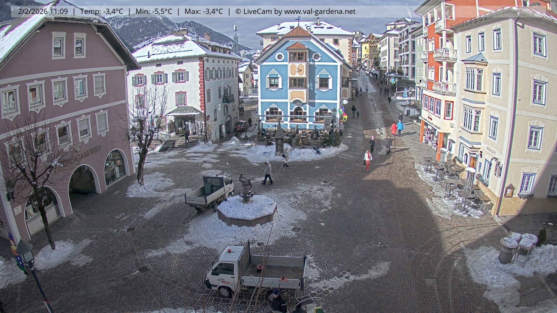 Archiv Foto Webcam St. Ulrich: Dorfzentrum