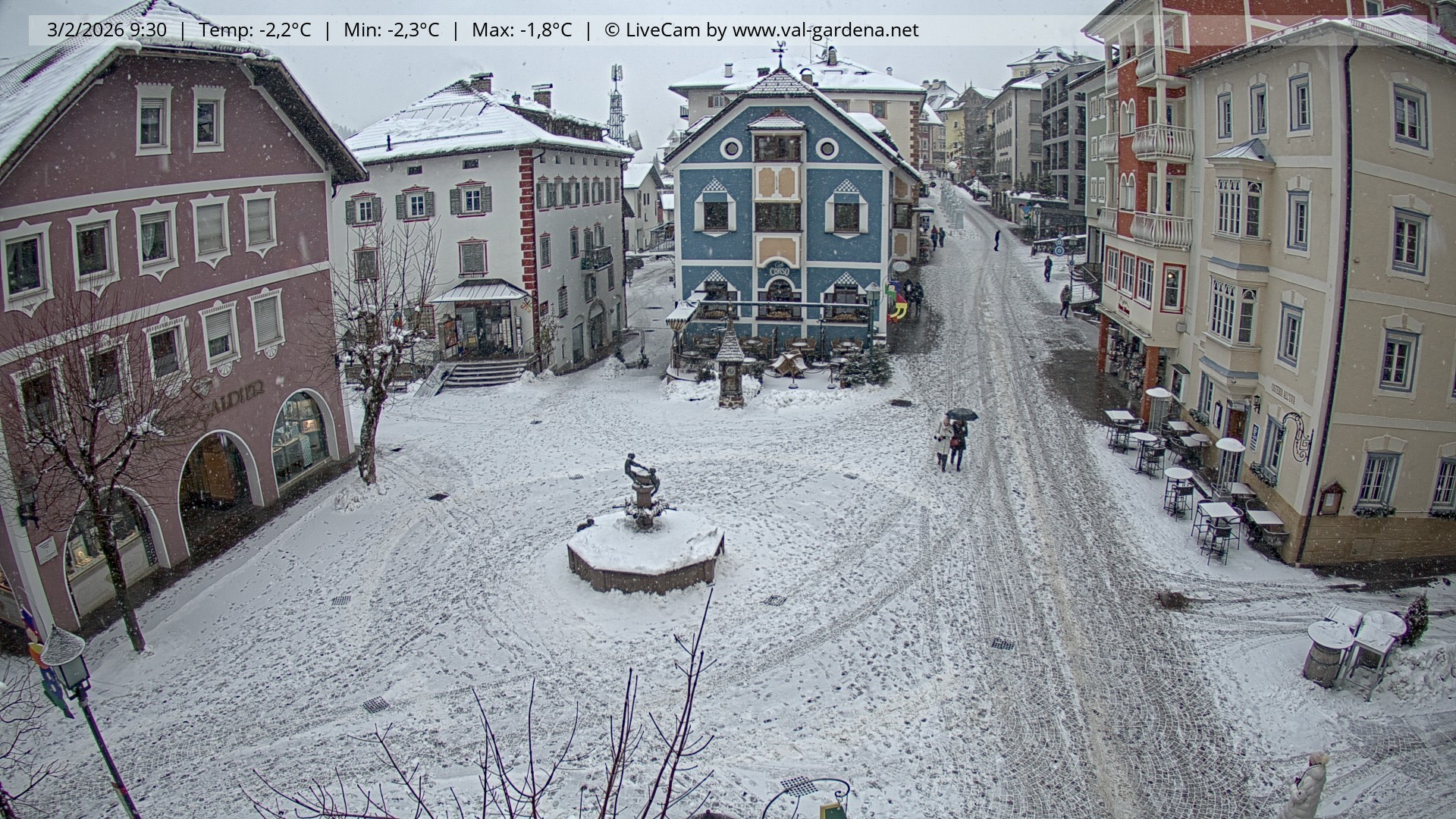 Archiv Foto Webcam St. Ulrich: Dorfzentrum