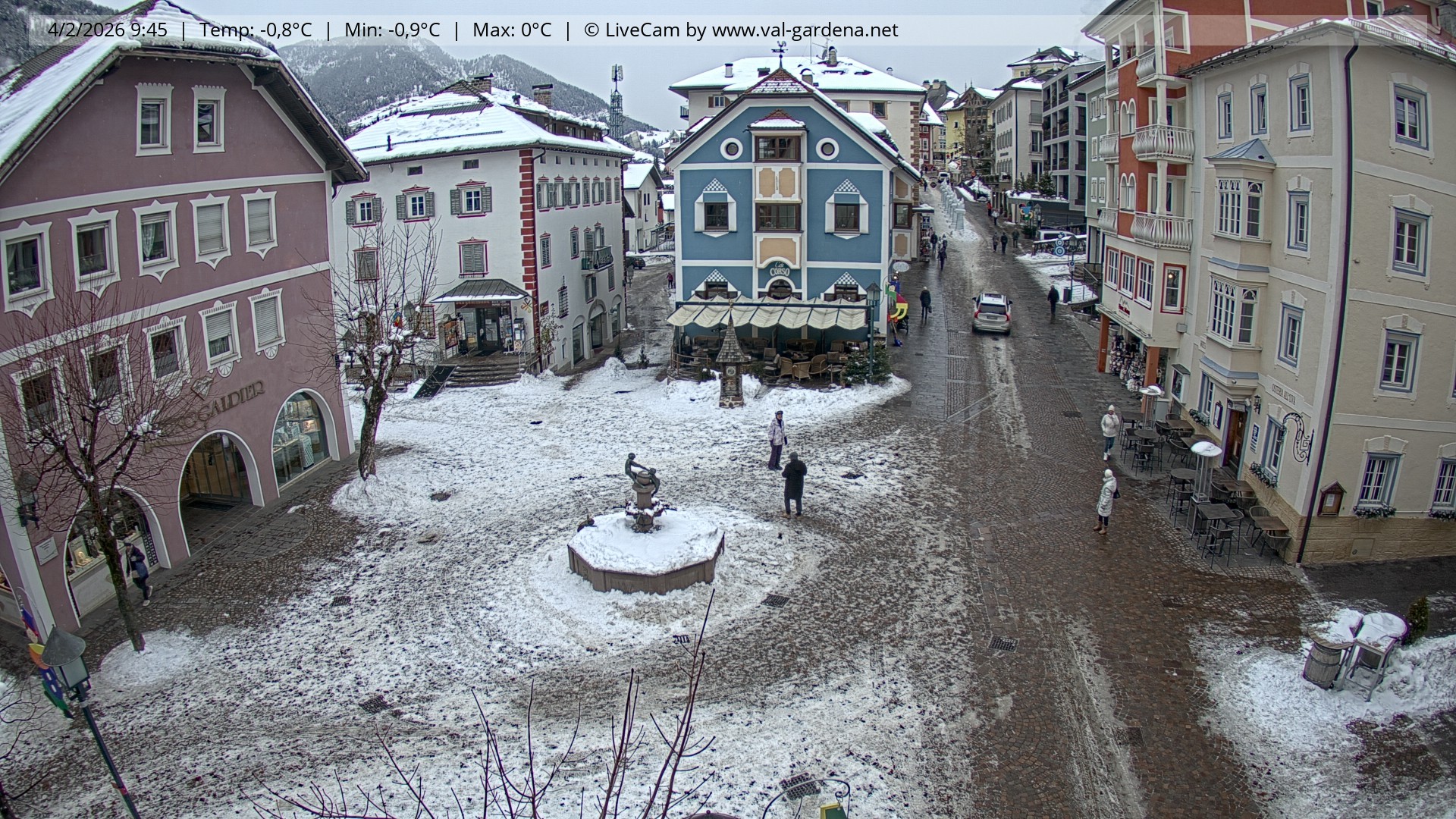 Archiv Foto Webcam St. Ulrich: Dorfzentrum