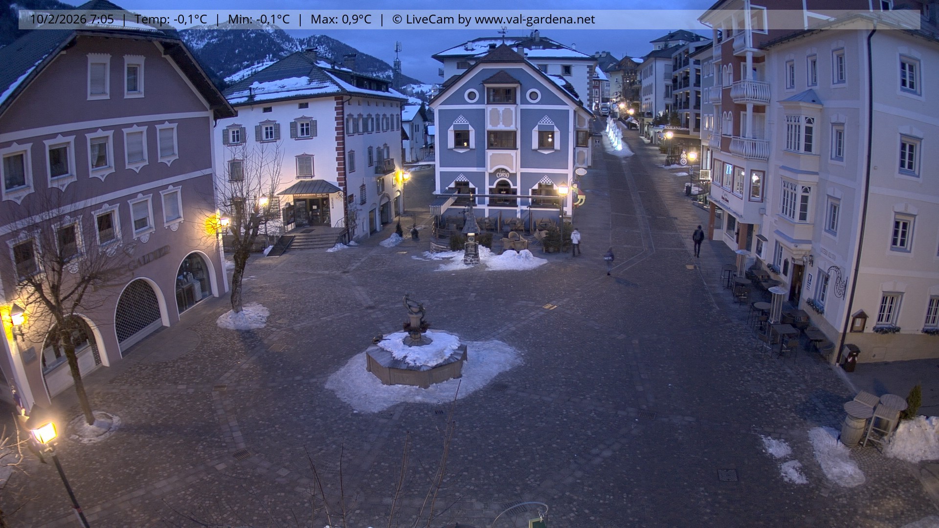 Archiv Foto Webcam St. Ulrich: Dorfzentrum