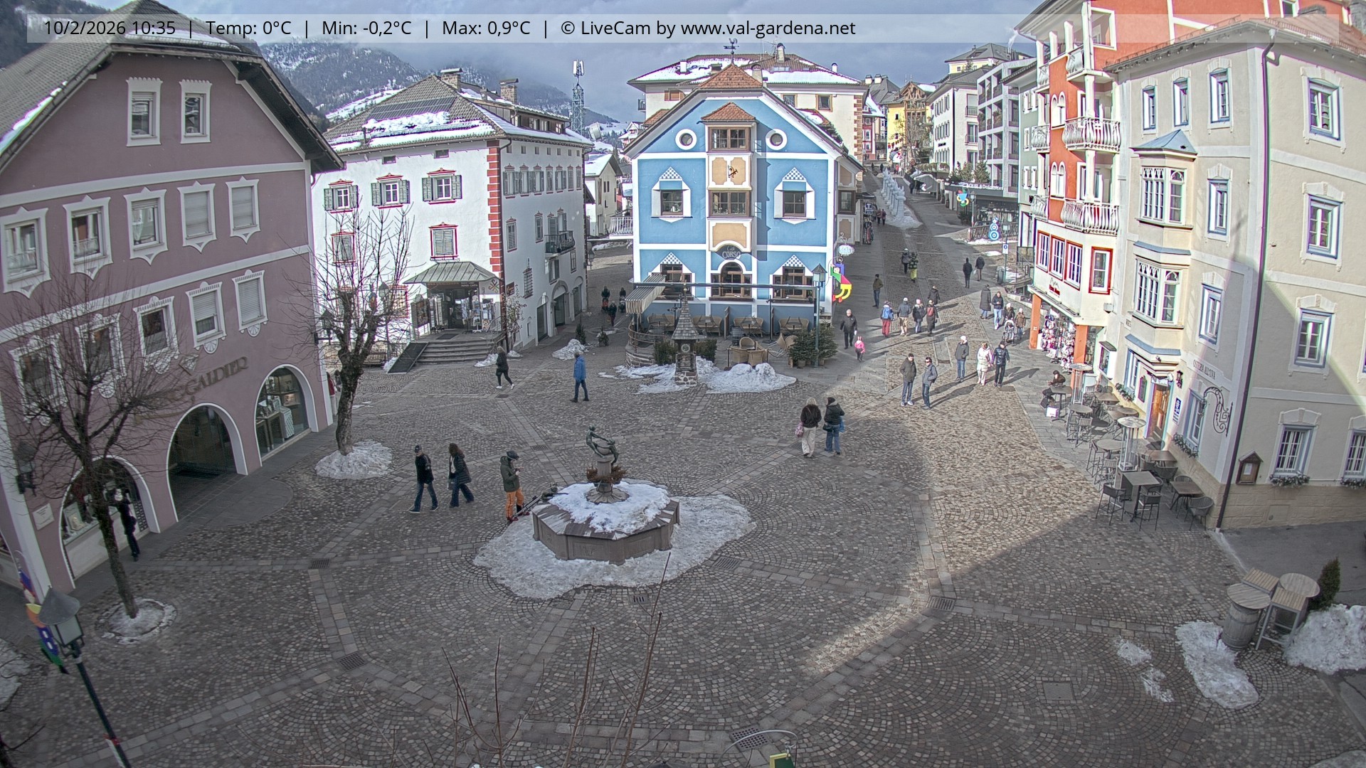 Archiv Foto Webcam St. Ulrich: Dorfzentrum