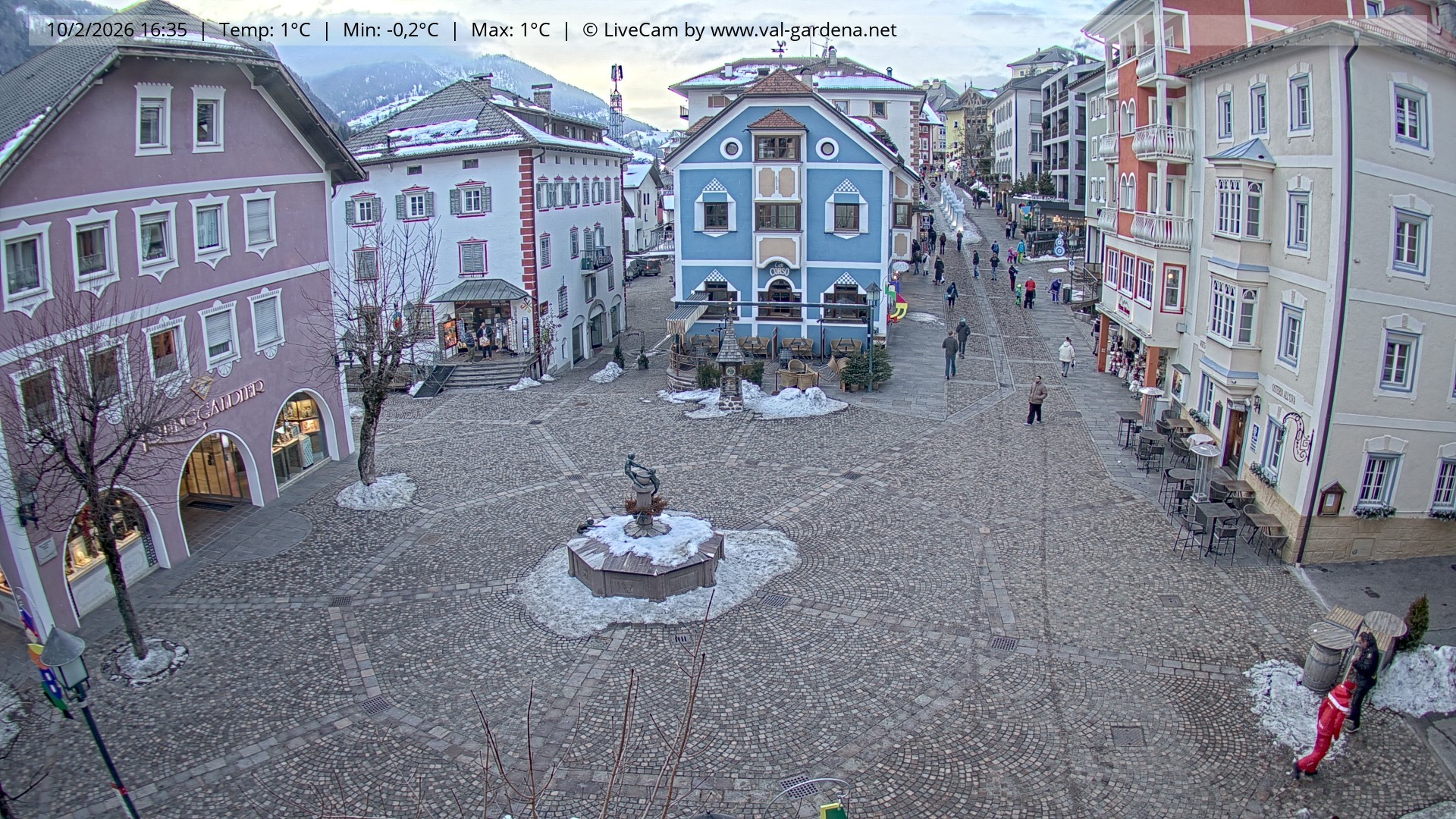 Archiv Foto Webcam St. Ulrich: Dorfzentrum