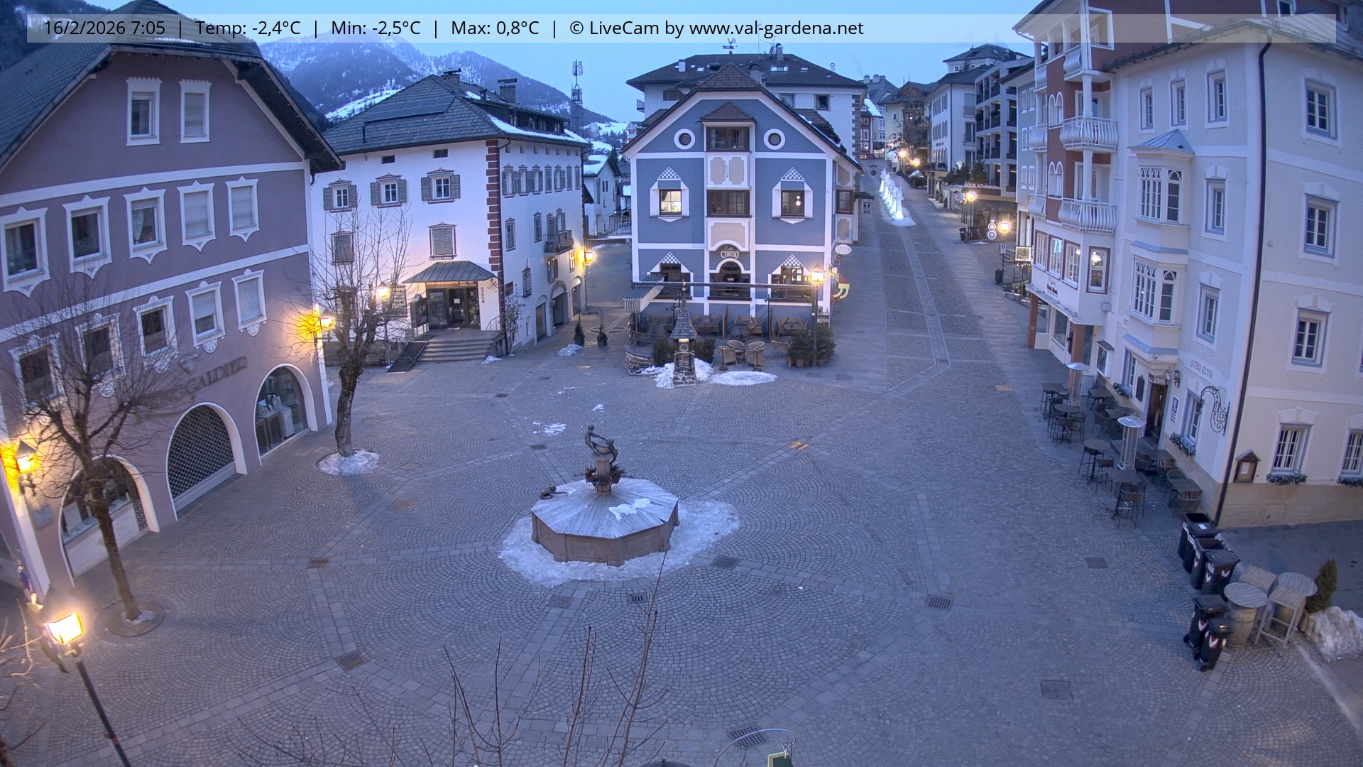 Archiv Foto Webcam St. Ulrich: Dorfzentrum