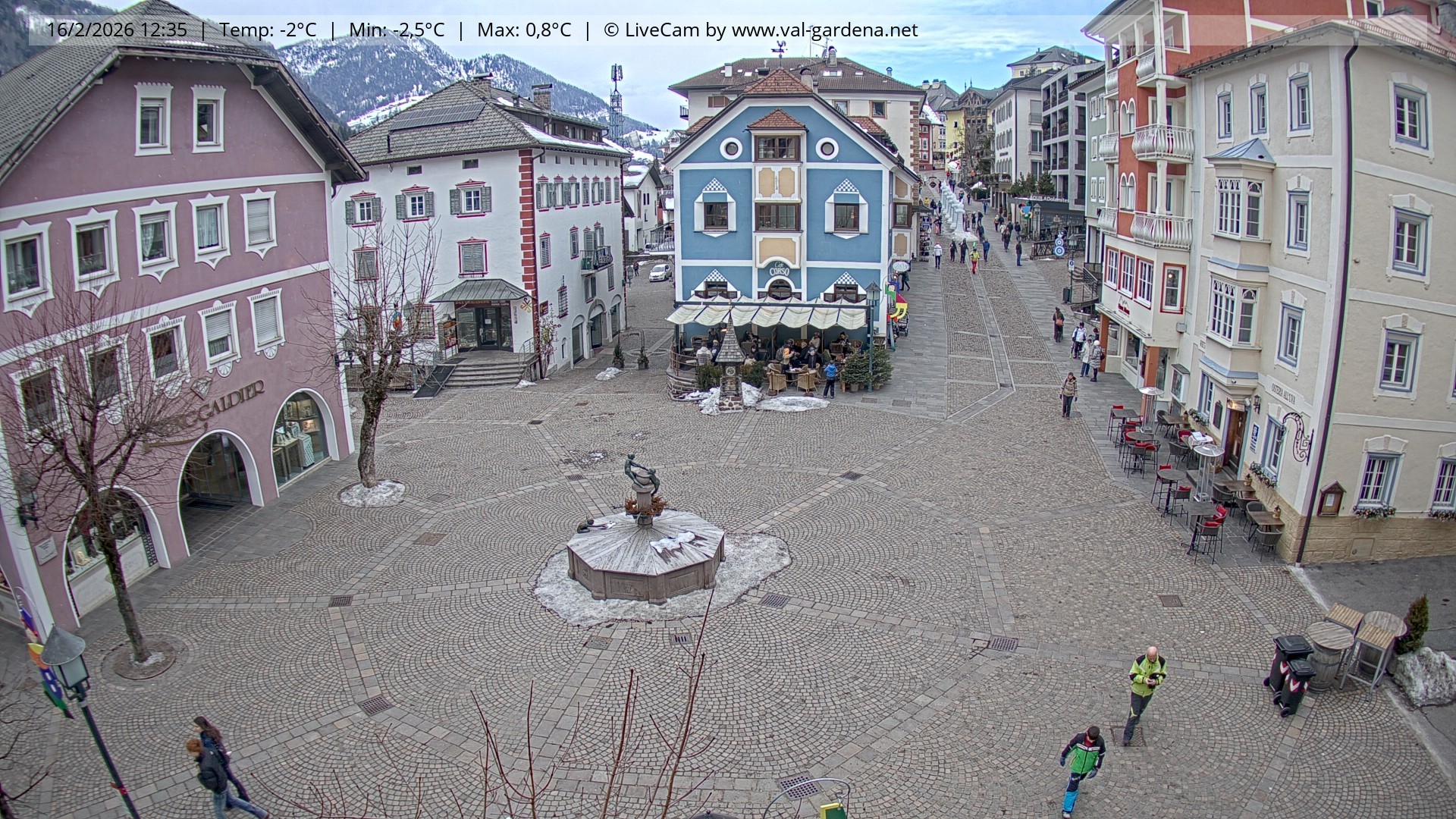 Archiv Foto Webcam St. Ulrich: Dorfzentrum