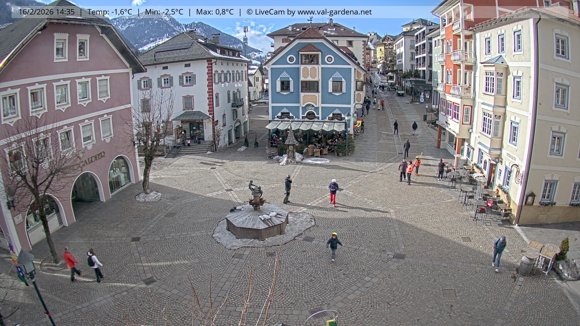 Archiv Foto Webcam St. Ulrich: Dorfzentrum